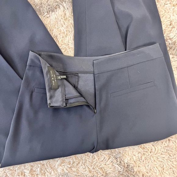 rag & bone Rowe Navy Crop Wide Leg Culottes Pants - Picture 13 of 16